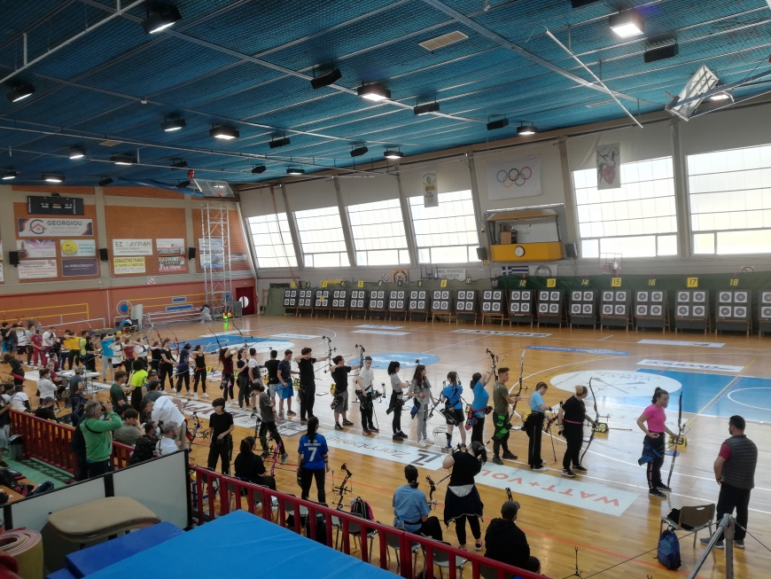 Με επιτυχία ολοκληρώθηκε το Πανελλήνιο Σχολικό Πρωτάθλημα Τοξοβολίας στο Κλειστό Γυμναστήριο Λαυρίου